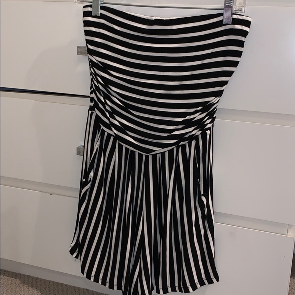 strapless romper